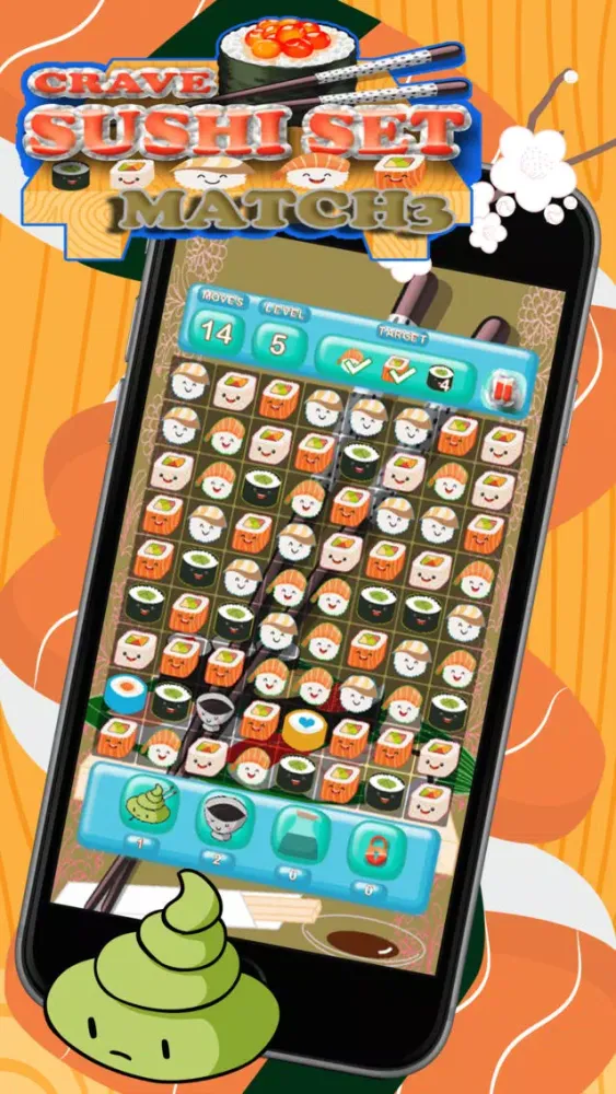 Crave Sushi Set Match 3 スクリーンショット