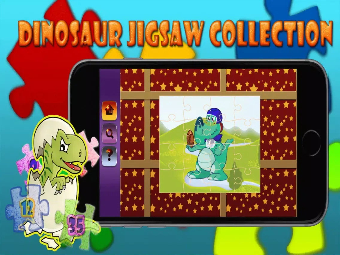 Dinosaur Jigsaw Collection To Learning For Kids iPad 应用截图