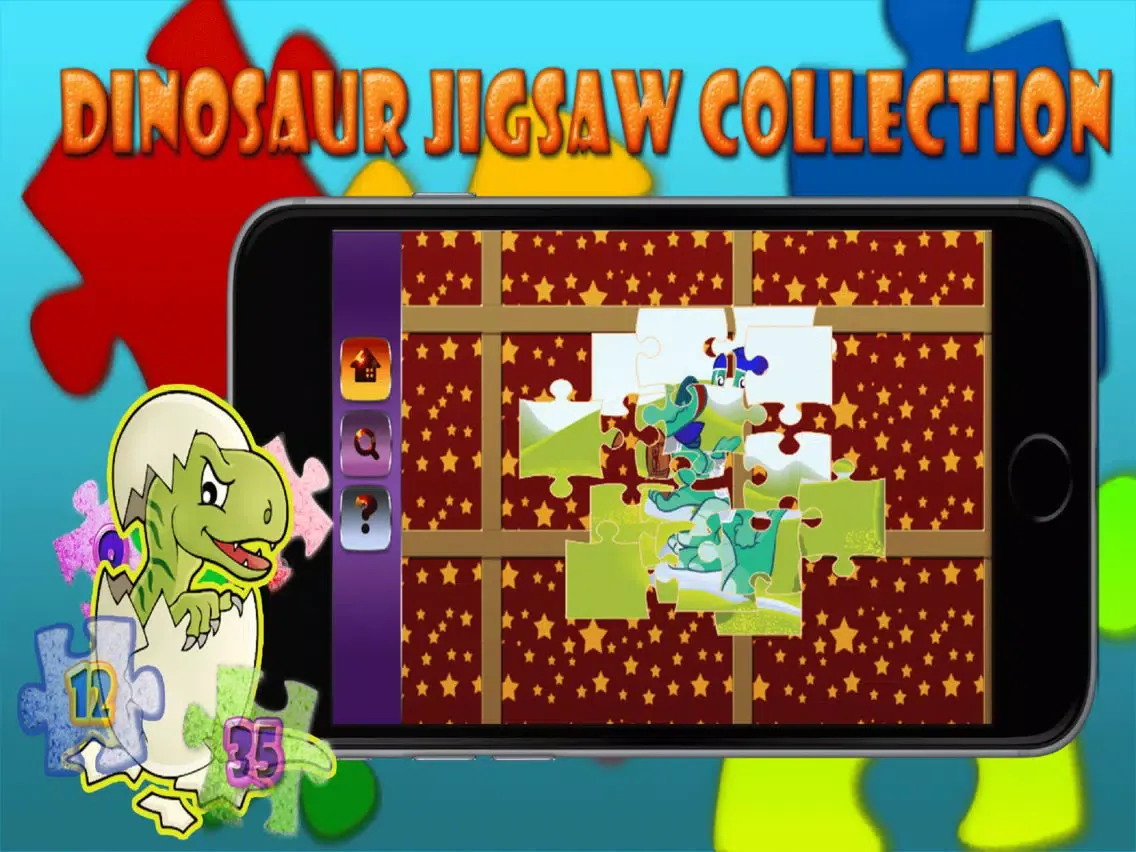 Dinosaur Jigsaw Collection To Learning For Kids iPad 应用截图