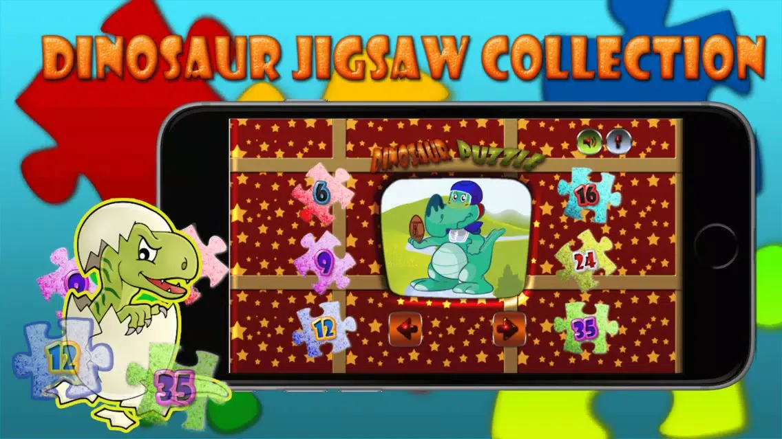 Dinosaur Jigsaw Collection To Learning For Kids应用截图