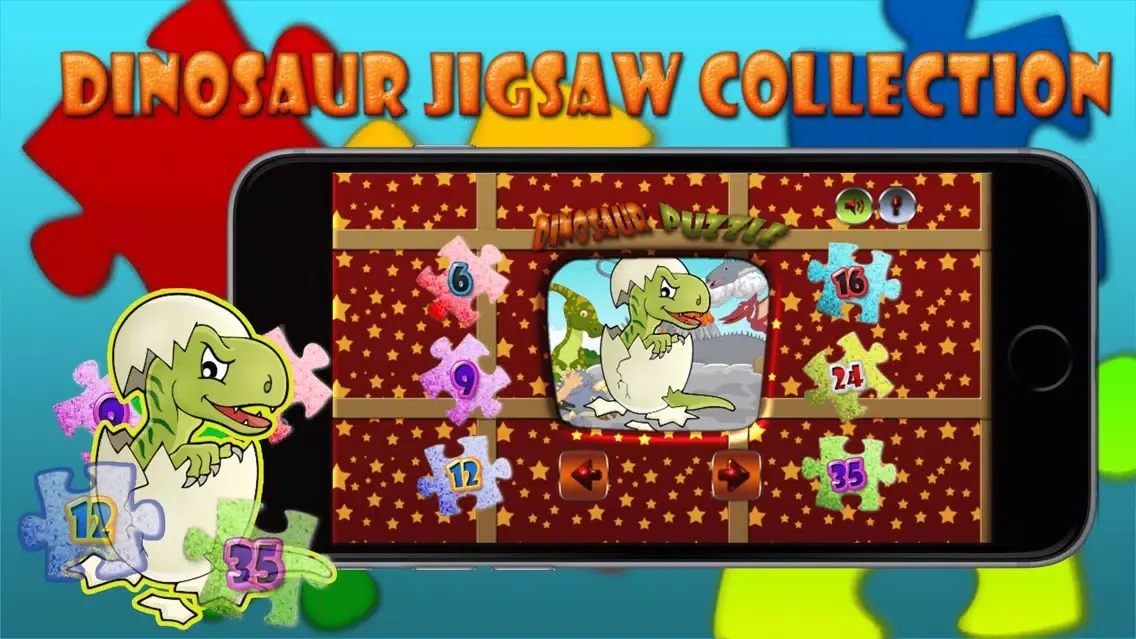 Dinosaur Jigsaw Collection To Learning For Kids应用截图