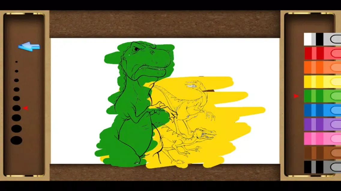 dinosaur world coloring - Discovery & dinosaurs Park Colorings Books free game and for kids dino zoo stars page سکرین شاٹس