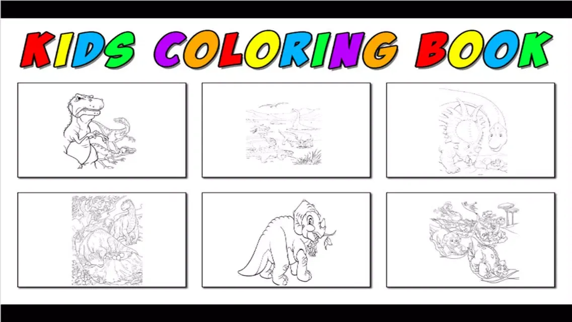 dinosaur world coloring - Discovery & dinosaurs Park Colorings Books free game and for kids dino zoo stars page سکرین شاٹس
