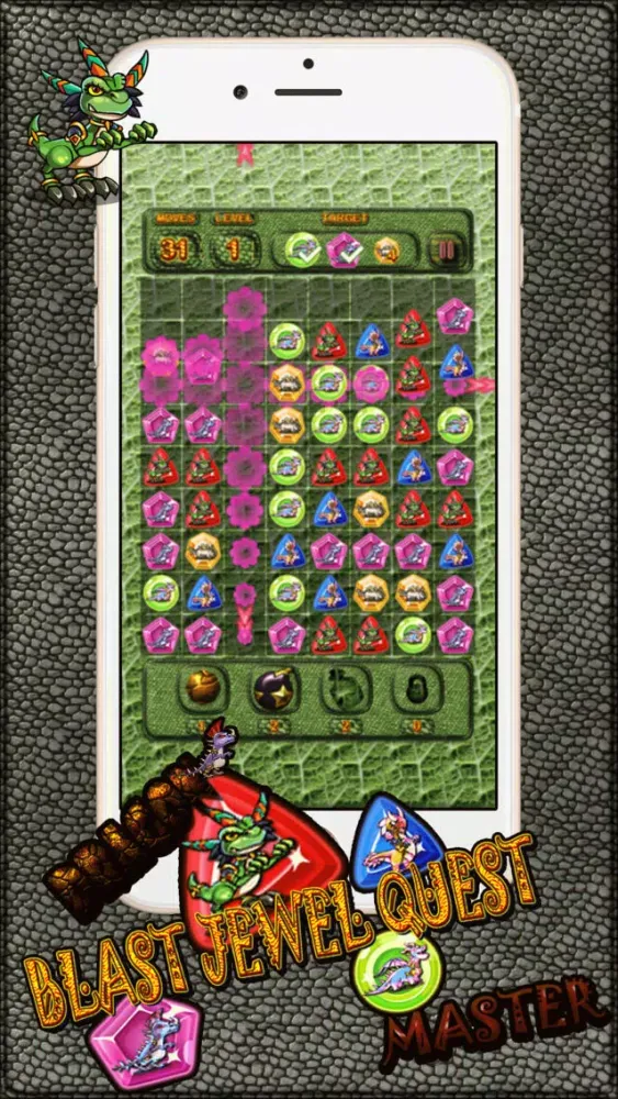 Ảnh chụp màn hình của Dragon Blast Jewel Quest Master