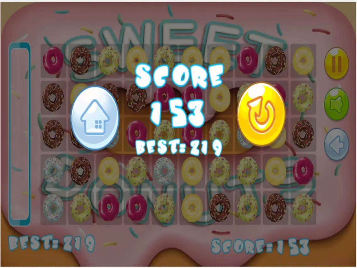 explosive donuts match - hot a mini donut games free for boy and girl iPad  스크린샷