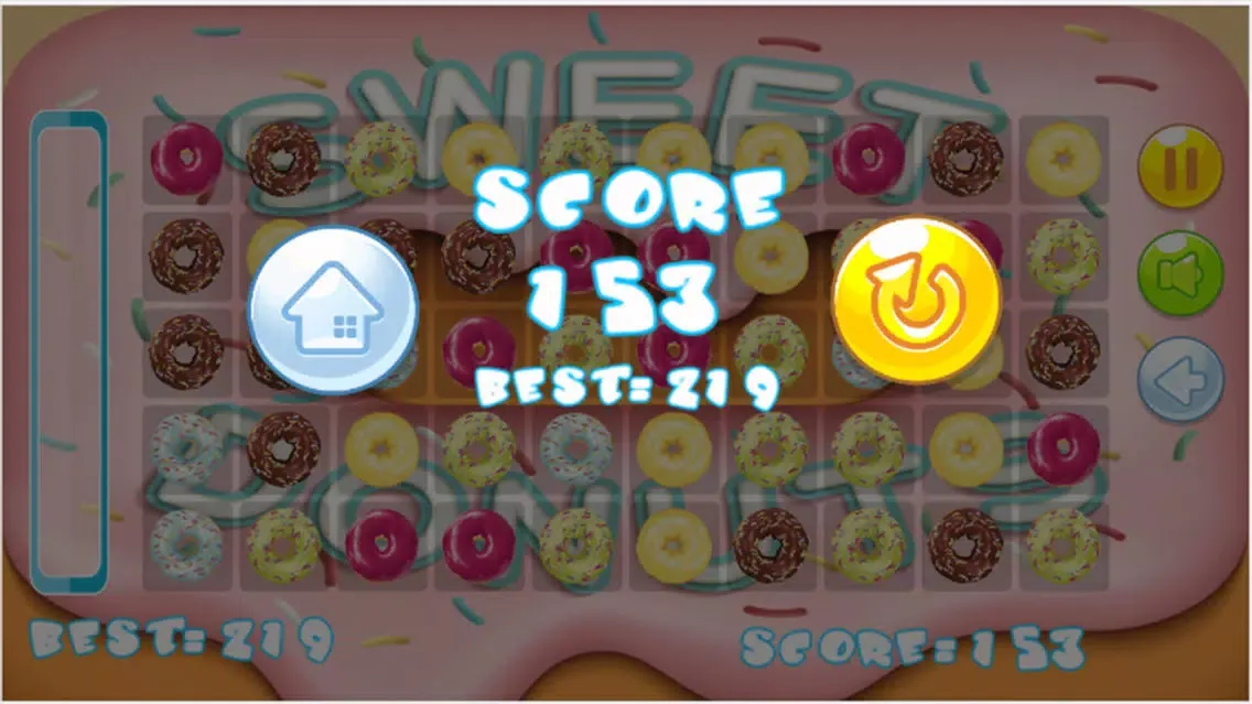 explosive donuts match - hot a mini donut games free for boy and girl 스크린샷