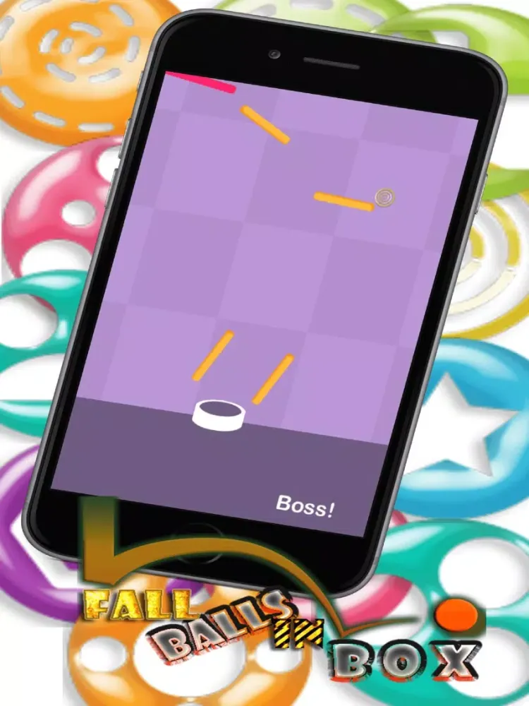 Скриншоты Fall balls in box iPad 