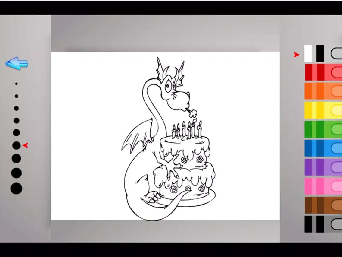 Capturas de pantalla de Fire Dragon game - Fun Coloring Book Kids games for girls & boys Free iPad 