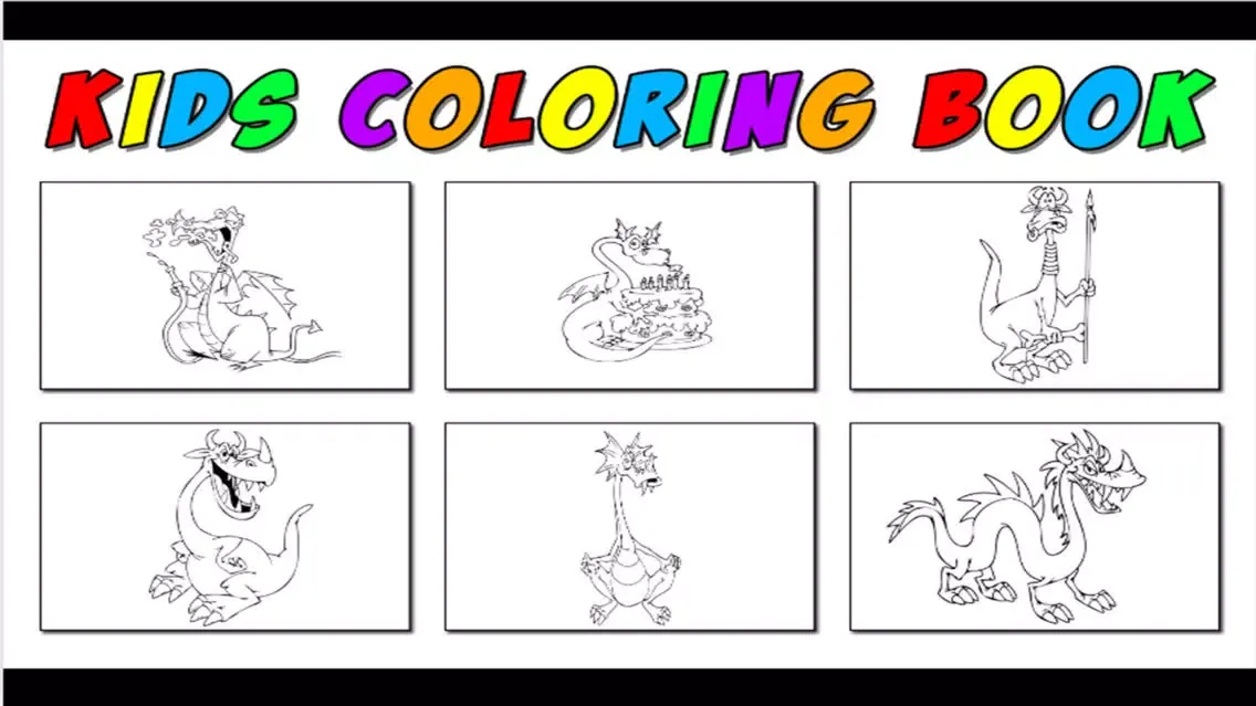 Capturas de pantalla de Fire Dragon game - Fun Coloring Book Kids games for girls & boys Free