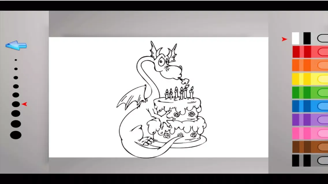 Capturas de pantalla de Fire Dragon game - Fun Coloring Book Kids games for girls & boys Free
