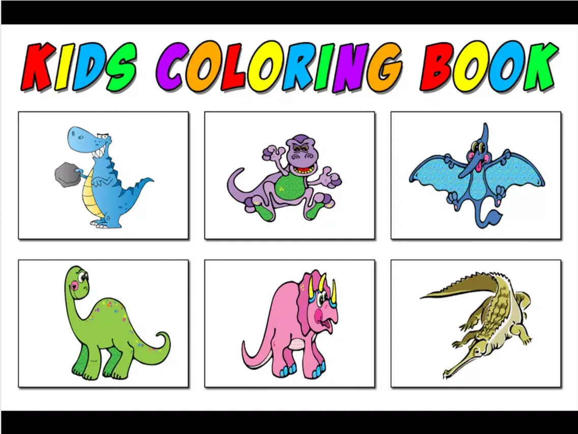 Zrzuty ekranu jurassic coloring book - dinosaur games Learning Book for Kids iPad 