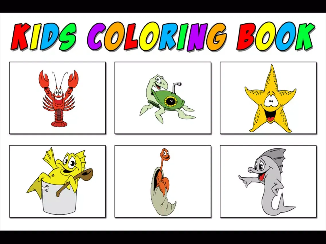 Скриншоты lobster and friend - lobster games Learning coloring Book for Kids iPad 