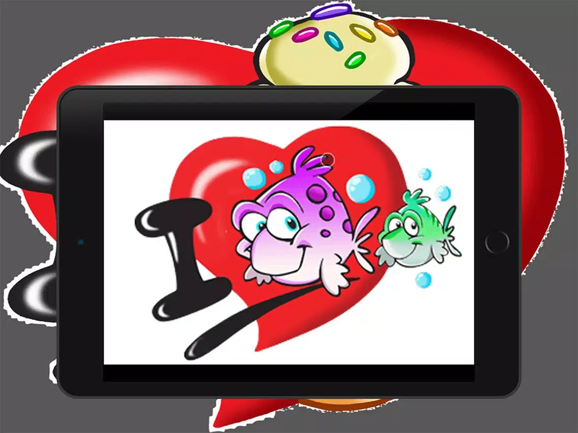 Скриншоты love go love - cartoons coloring book free game for kids iPad 