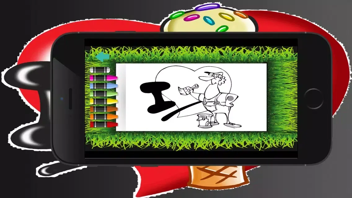 Скриншоты love go love - cartoons coloring book free game for kids