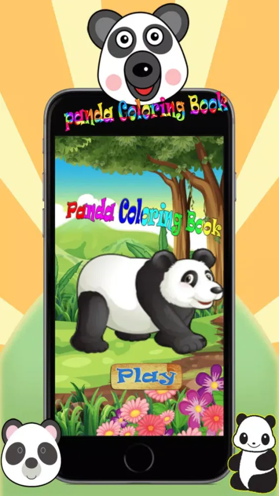 Capturas de tela do Lovely Panda Coloring Book For Kids