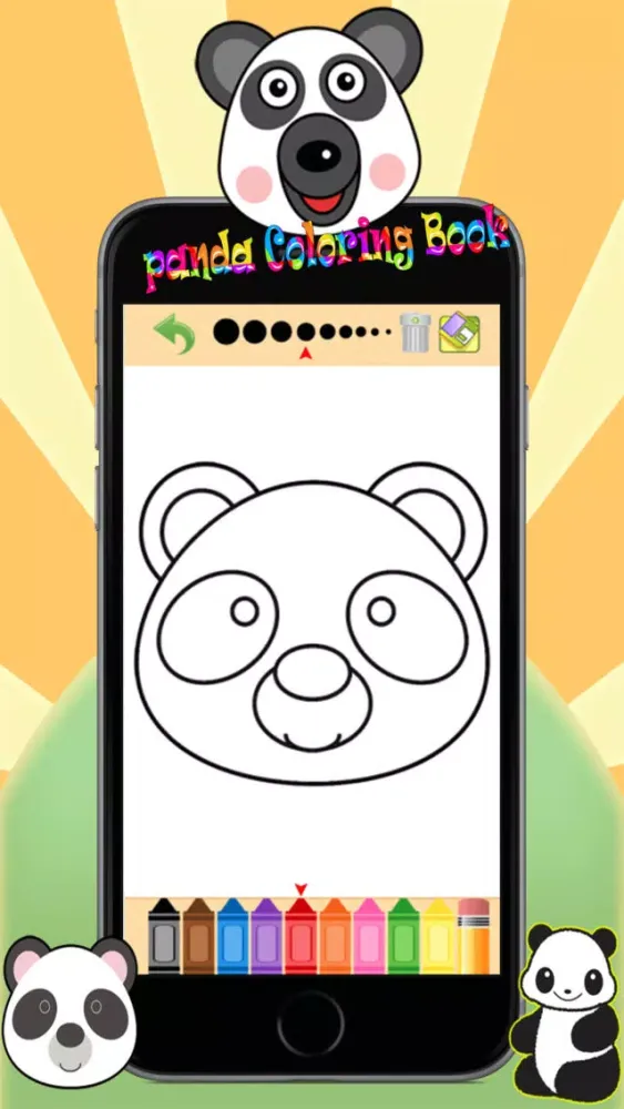 Capturas de tela do Lovely Panda Coloring Book For Kids