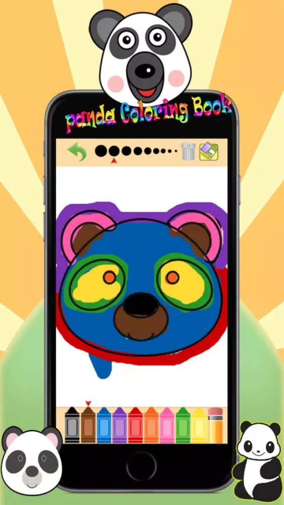 Capturas de tela do Lovely Panda Coloring Book For Kids