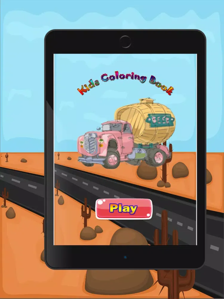 Ảnh chụp màn hình của car monster truck rocks - coloring pigment markers iPad 