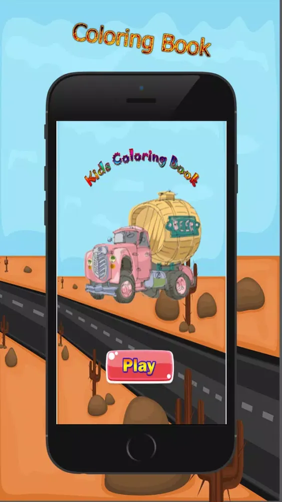 Ảnh chụp màn hình của car monster truck rocks - coloring pigment markers