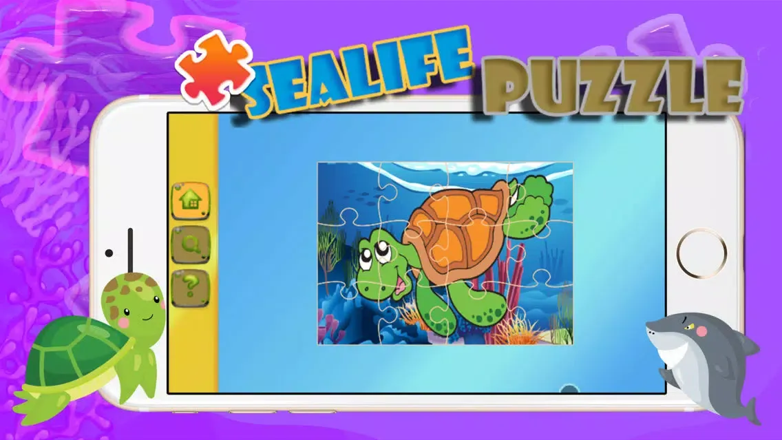 Captures d'écran de Sea life Jigsaw Collection Learning For Kids