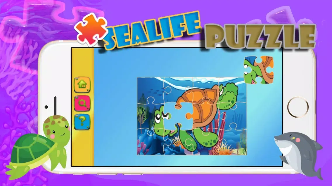 Captures d'écran de Sea life Jigsaw Collection Learning For Kids