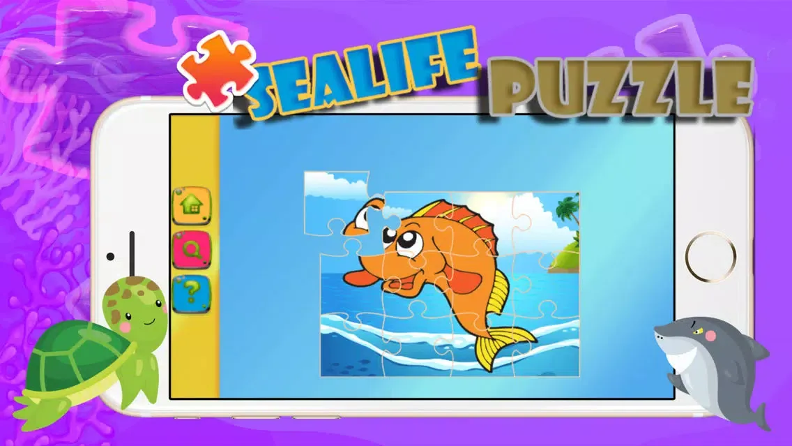Captures d'écran de Sea life Jigsaw Collection Learning For Kids