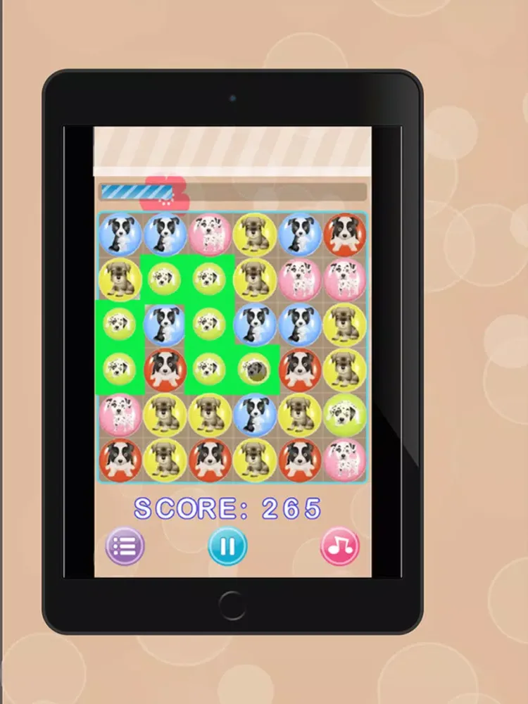 Captures d'écran de the puppy game match iPad 