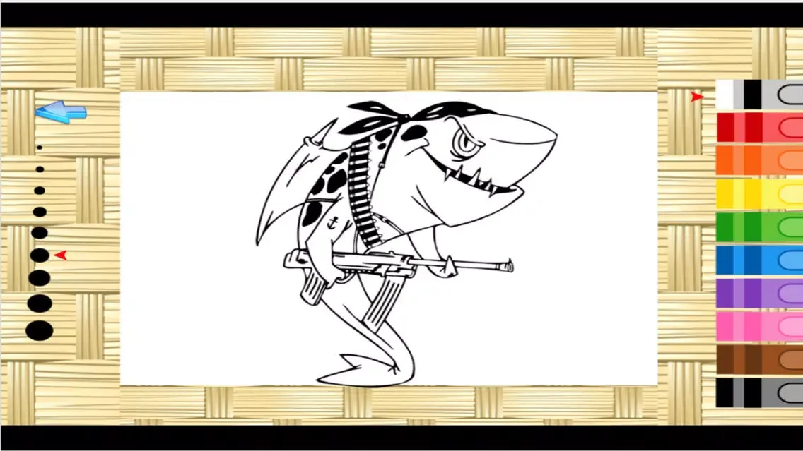 the shark coloring book Screenshots