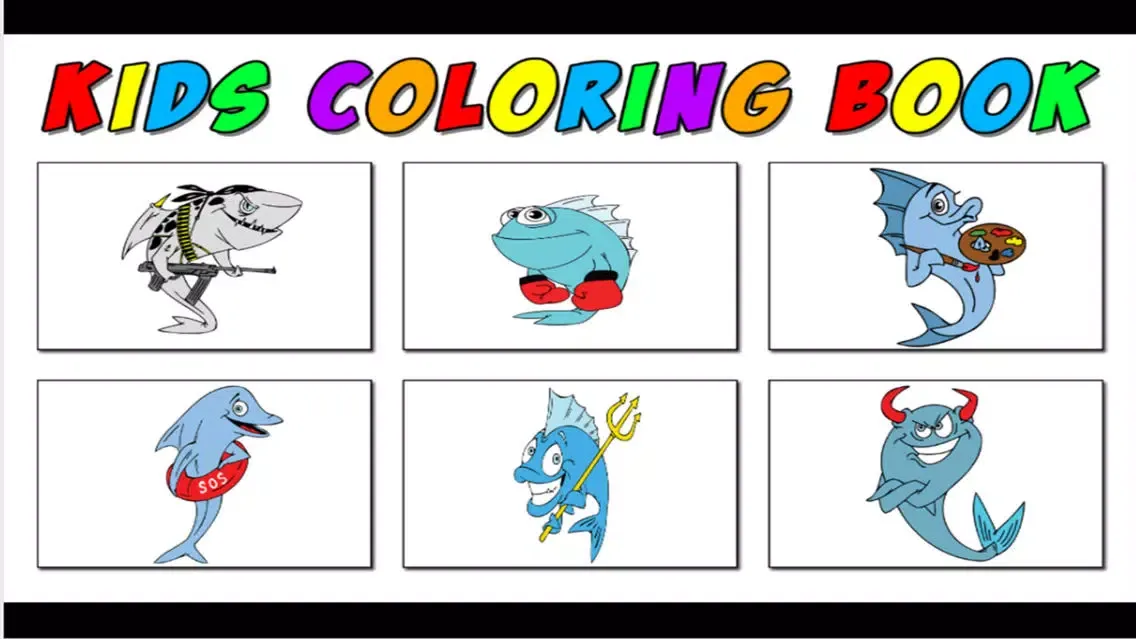 the shark coloring book Screenshots