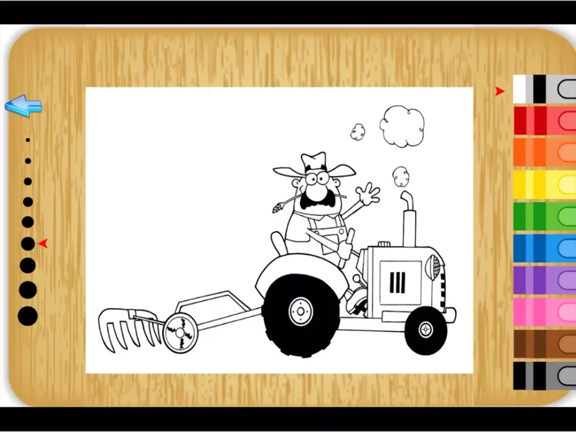 Tractor coloring book - Tractor coloring games Learning Book free for Kids iPad  स्क्रीनशॉट