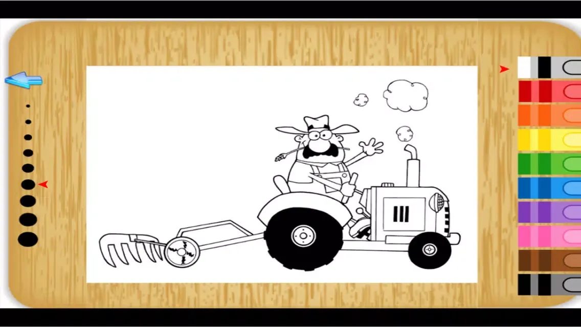 Tractor coloring book - Tractor coloring games Learning Book free for Kids स्क्रीनशॉट