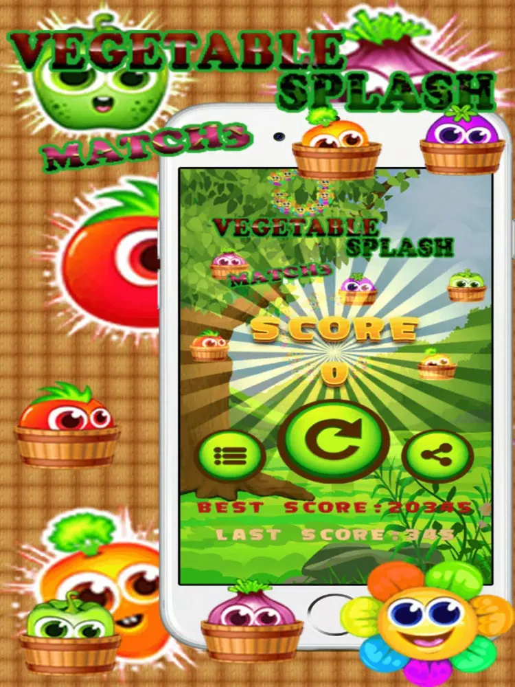 Vegetable Splash Match3 iPad  Ekran Görüntüleri