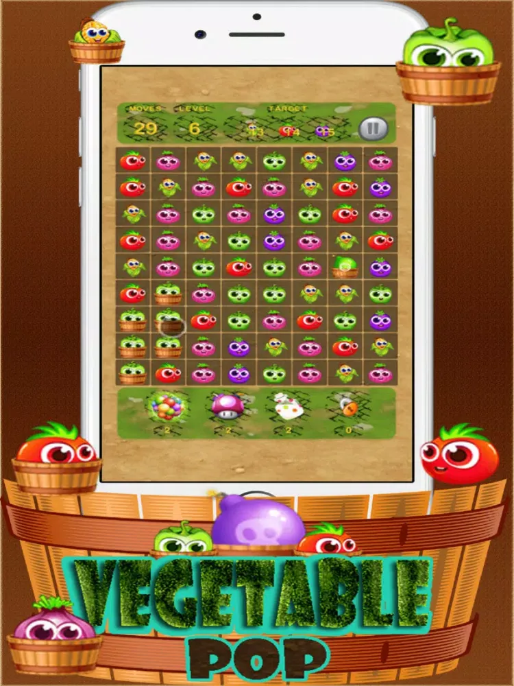 Vegetable pop iPad Screenshots