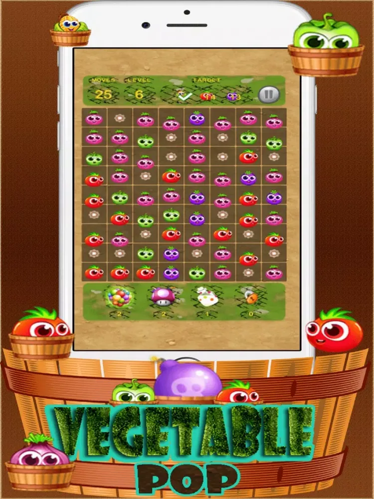 Vegetable pop iPad Screenshots