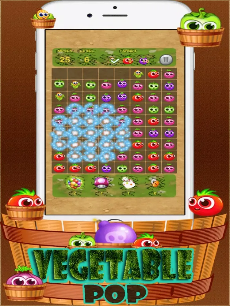 Vegetable pop iPad Screenshots