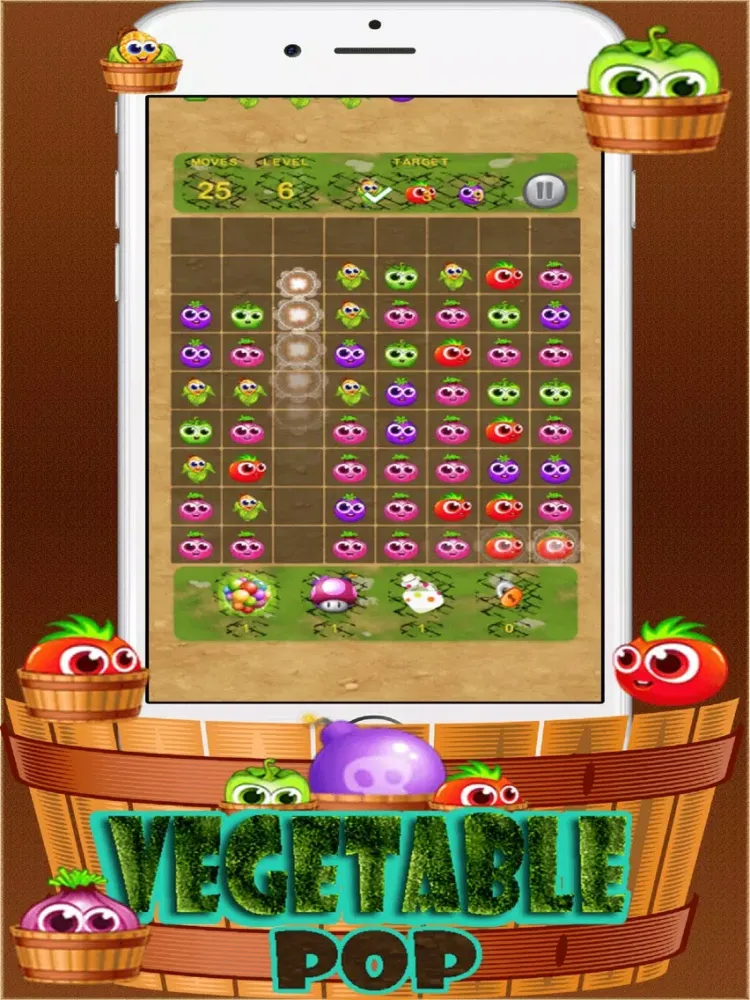 Vegetable pop iPad Screenshots