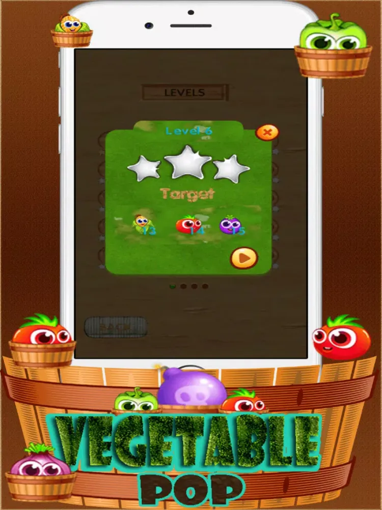 Vegetable pop iPad Screenshots