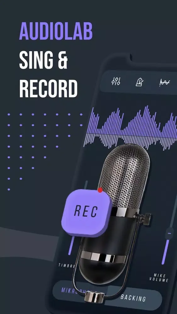 Ảnh chụp màn hình của AUDIOLAB,MICROPHONE,SONG MIXER