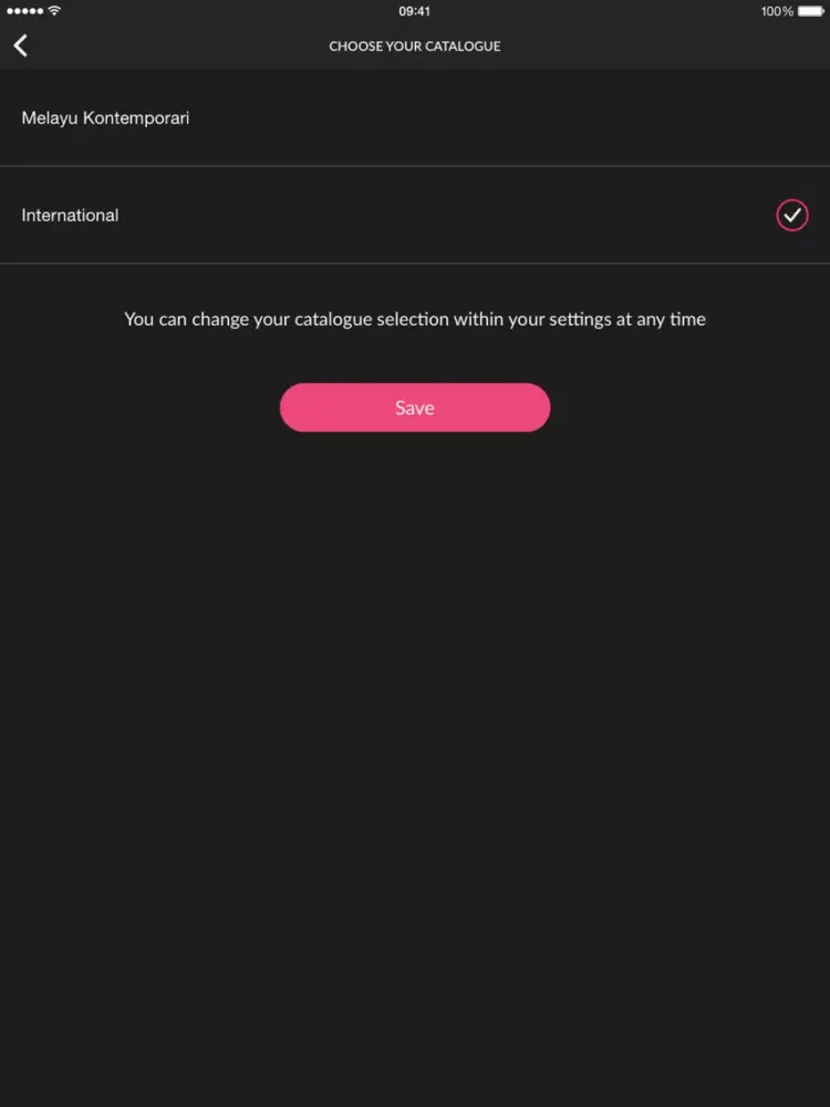 Tangkapan skrin Raku iPad 