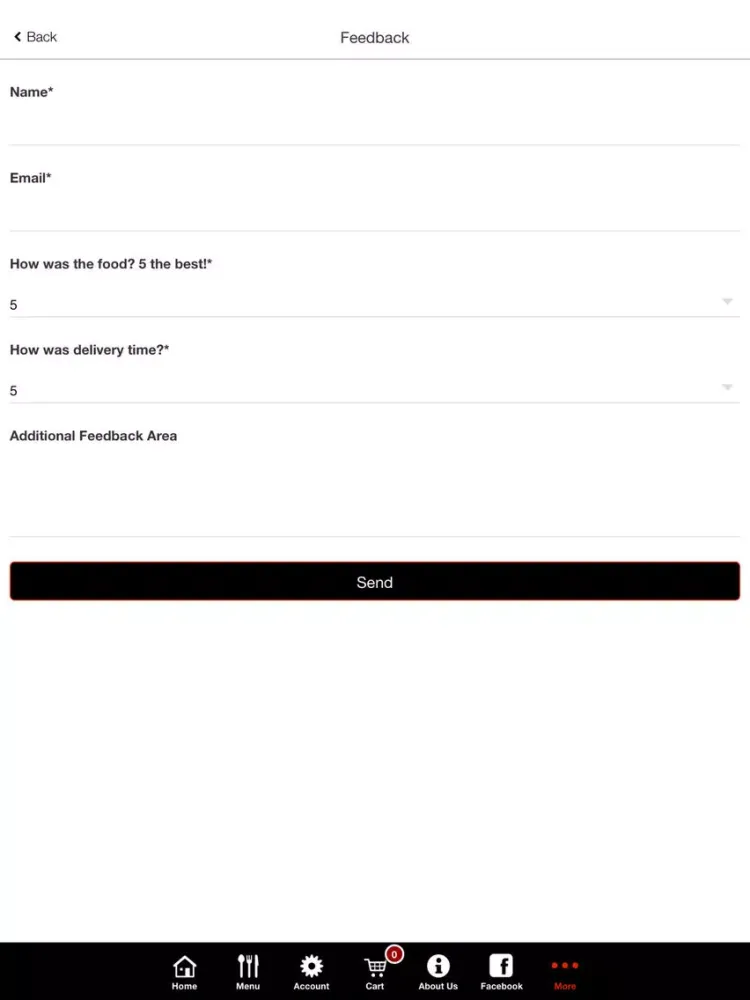 Скриншоты AMPT MEALS APP iPad 