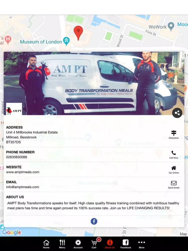 Скриншоты AMPT MEALS APP iPad 