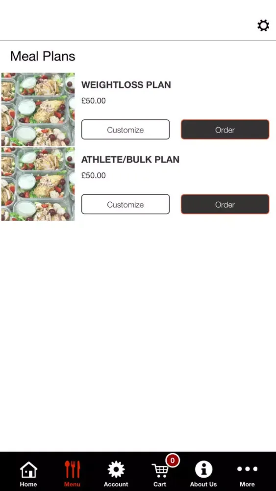 Скриншоты AMPT MEALS APP