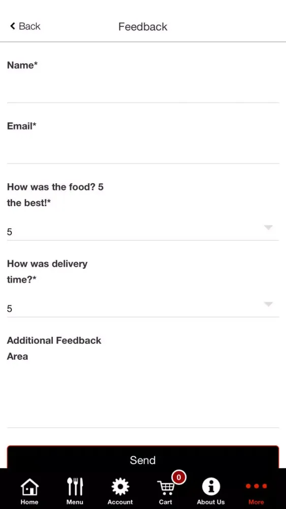 Скриншоты AMPT MEALS APP