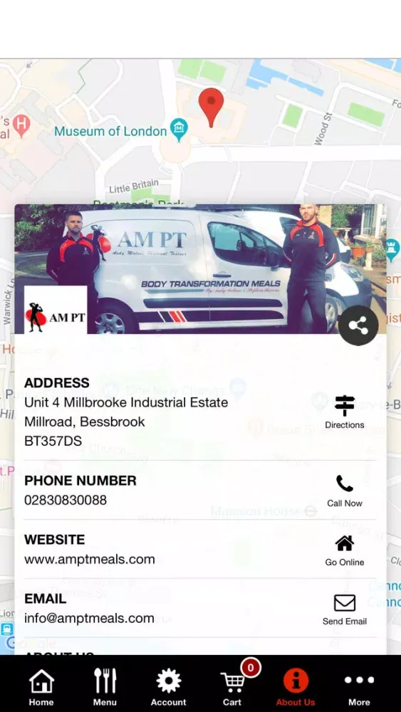 Скриншоты AMPT MEALS APP