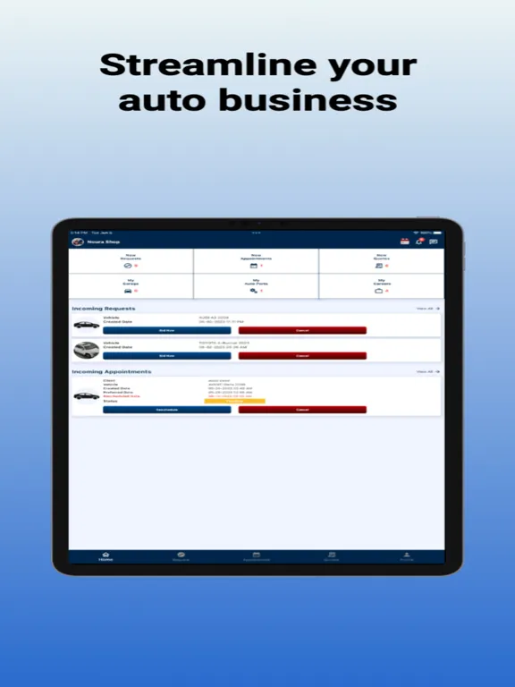 تصاویر My Car App Vendor iPad 
