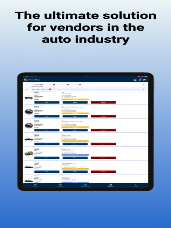 تصاویر My Car App Vendor iPad 
