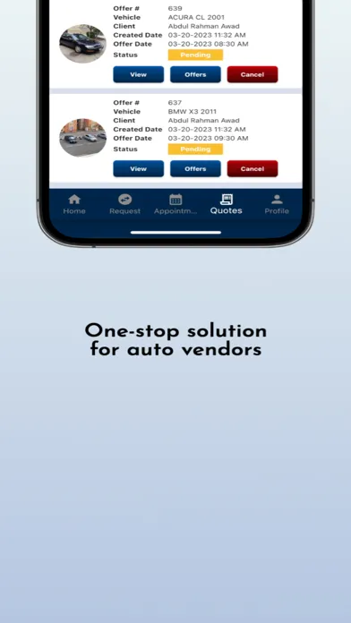 تصاویر My Car App Vendor
