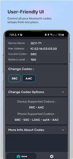 Bluetooth Codec Changer应用截图