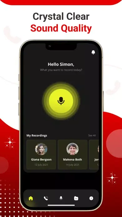 Скриншоты Phone Call Recorder App