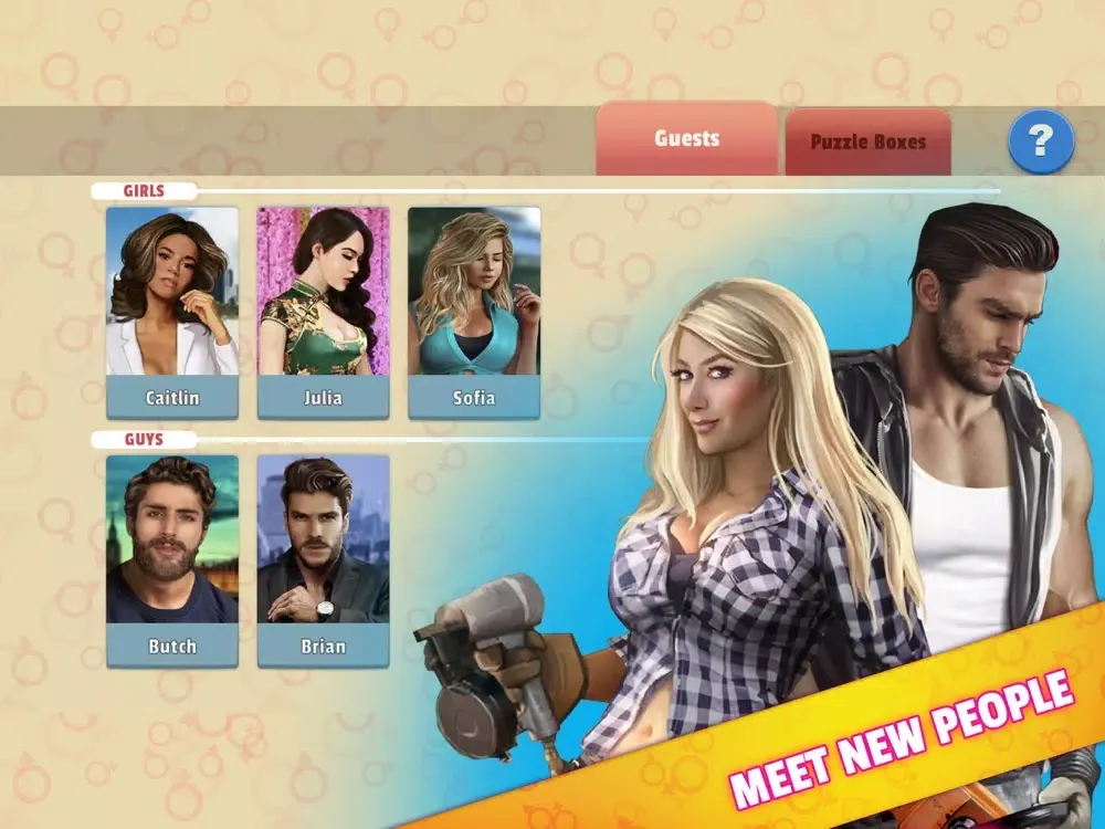Girls & Guys - Idle Game iPad  스크린샷